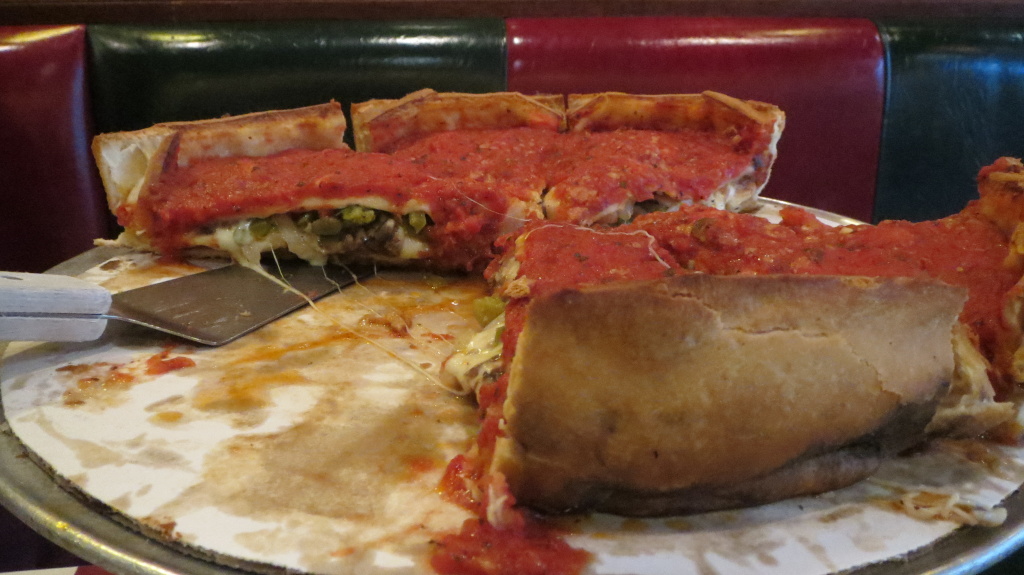 Darauf hatte ich mich seit Tagen gefreut: Chicago Pizza