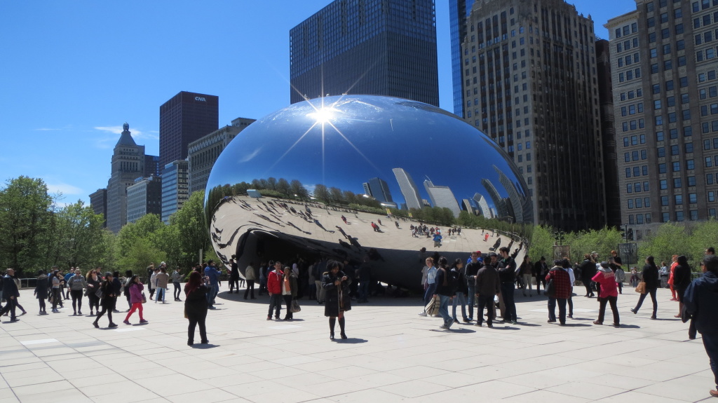 Erster Anlaufpunkt: The Bean - der Selfie-Magnet schlechthin