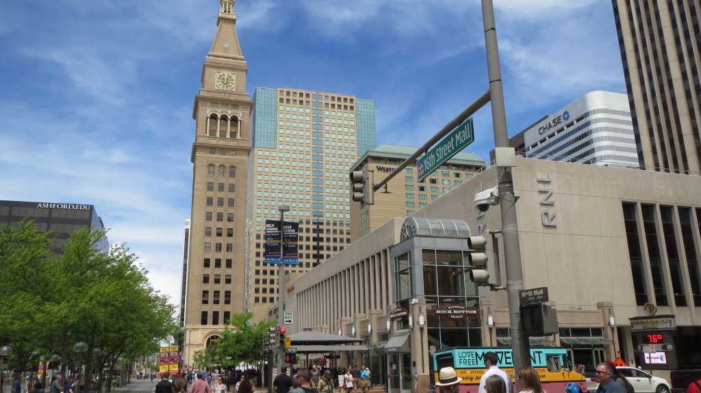 Die 16th Street ist die Haupteinkaufsstraße von Denver