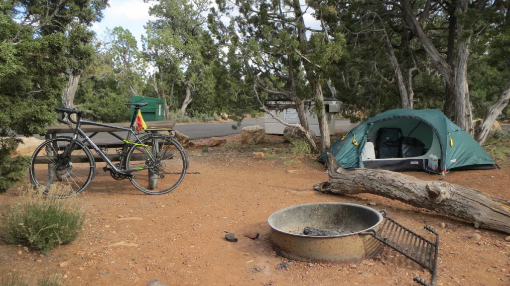 Was bin ich für ein Glückspilz: Der wahrscheinlich letzte freie Campingplatz am Grand Canyon